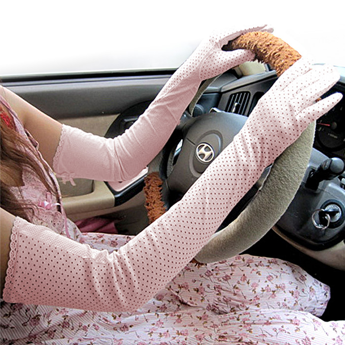 スマホ対応UVカットロング手袋