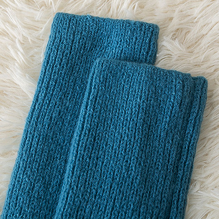 締め付けずに快適フィット リブ編みレッグウォーマー