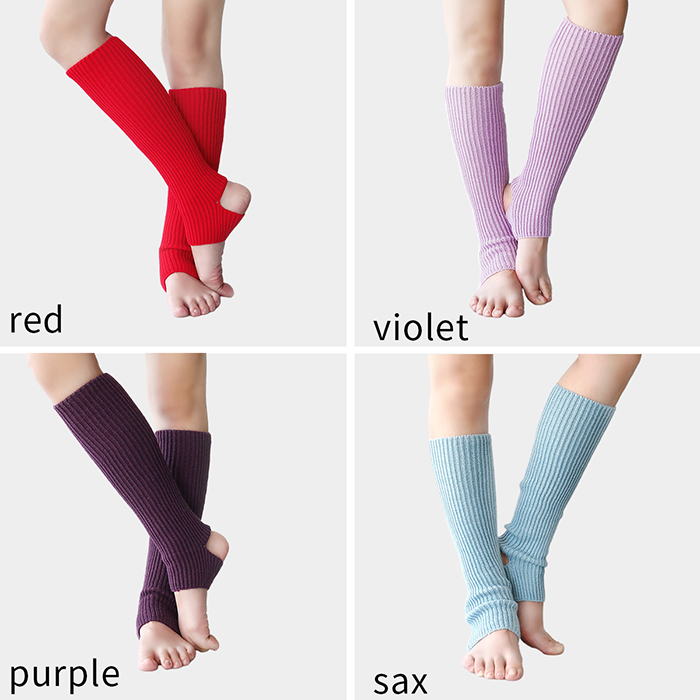 締め付けずに快適フィット リブ編みレッグウォーマー