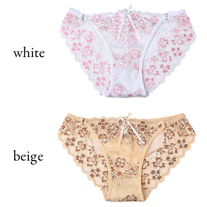 【プチプラ】 総レースのレディースフルバックショーツ