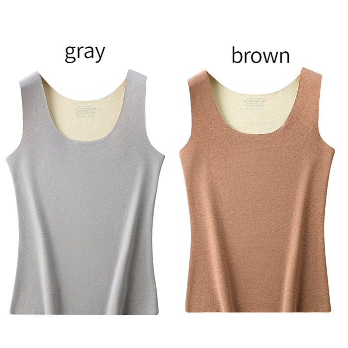【送料無料】 あったか起毛フェルトのレディースタンクトップ