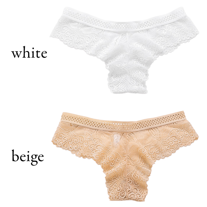 【プチプラ】 総レースのレディースブラジリアンショーツ