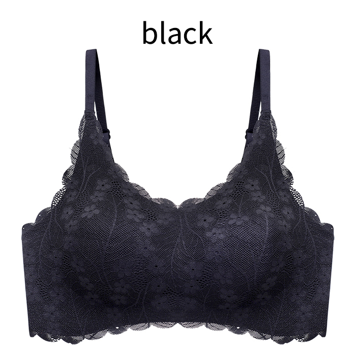 毎日着たくなる、花柄レース×シームレスブラ