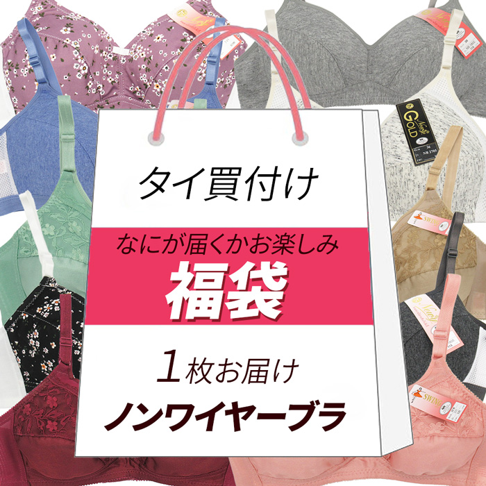 【今注目のタイ産ブラジャー】 おまかせ福袋で1枚お届け！