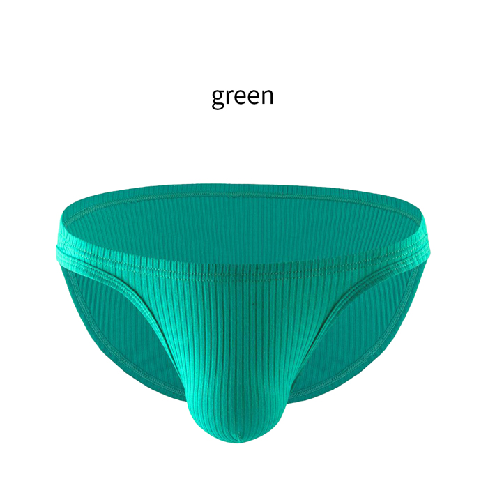 しっかりした生地で履き心地快適♪リブ編みメンズビキニブリーフ