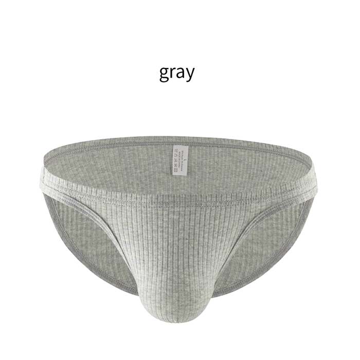 しっかりした生地で履き心地快適♪リブ編みメンズビキニブリーフ