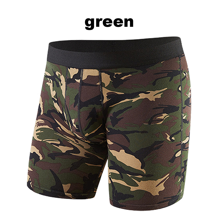 男らしさを引き立たせる 3部丈迷彩柄ボクサーパンツ