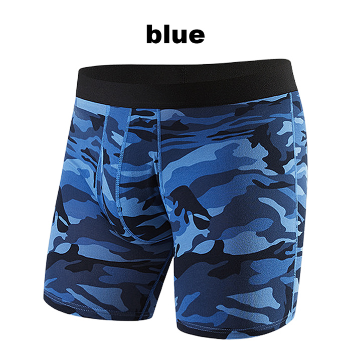 男らしさを引き立たせる 3部丈迷彩柄ボクサーパンツ