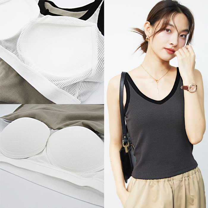 レディースカップ付きタンクトップ