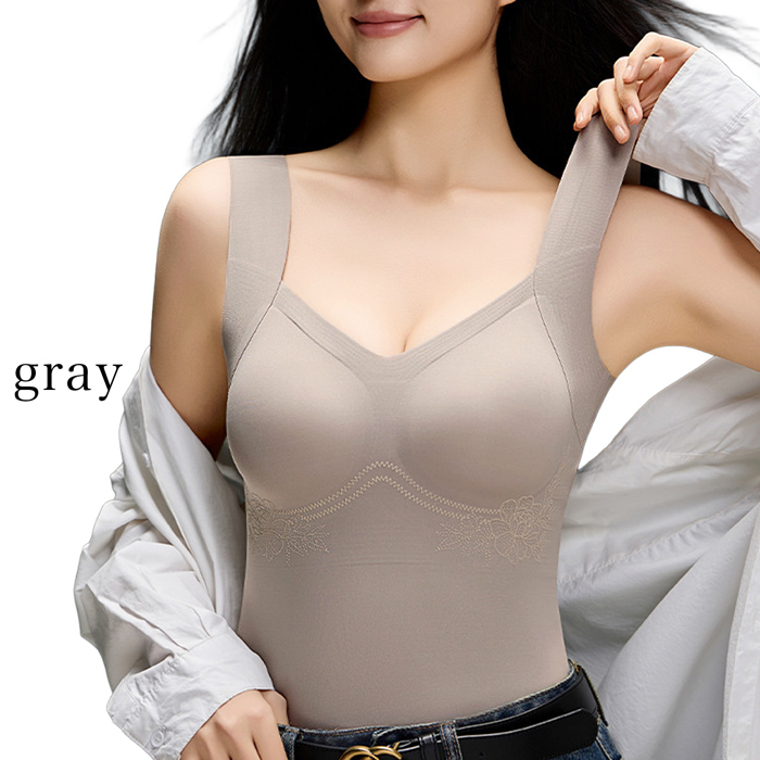 しっかり寄せて美しくキープ さらさらシームレスブラトップ
