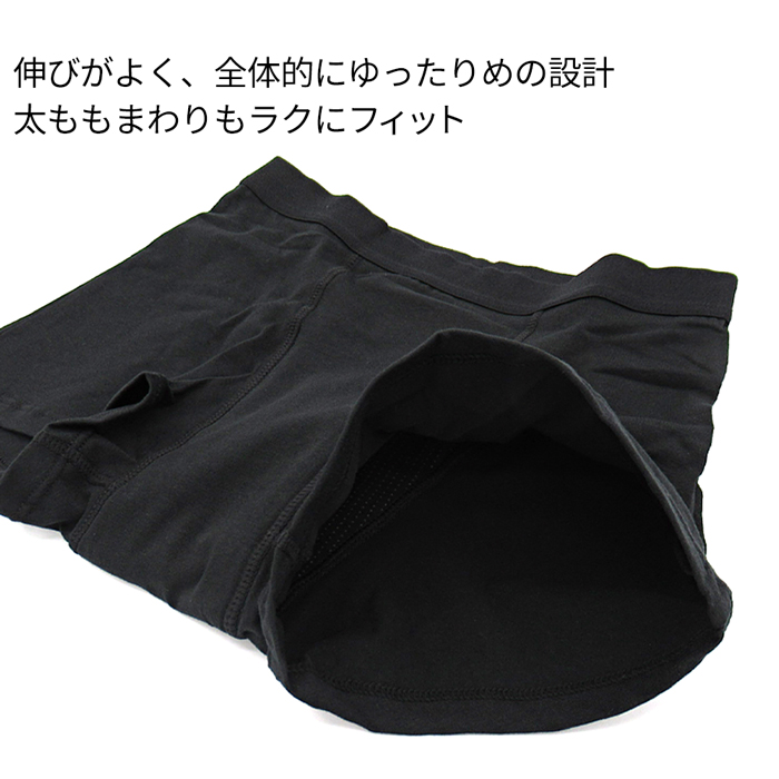【送料無料】安心の多層構造！ボクサー型吸水サニタリーショーツ