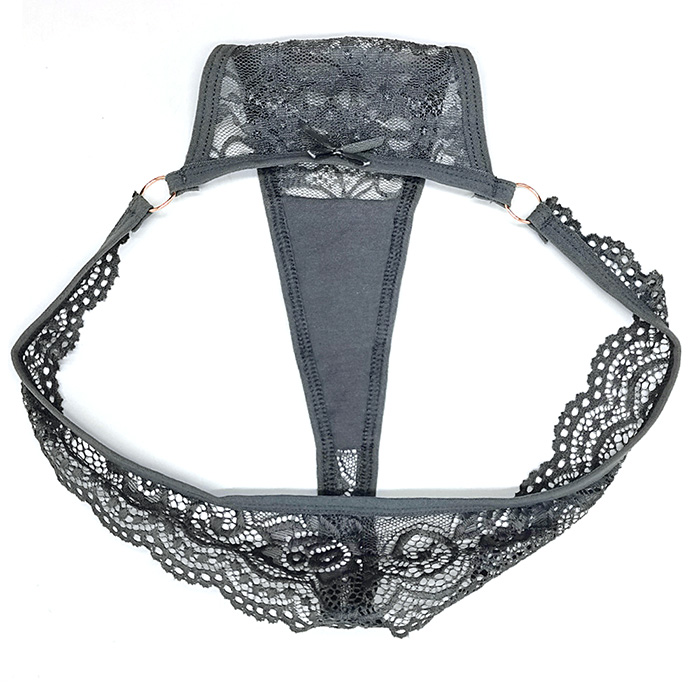 【プチプラ大特価】リング付き 透ける総レースのTバック