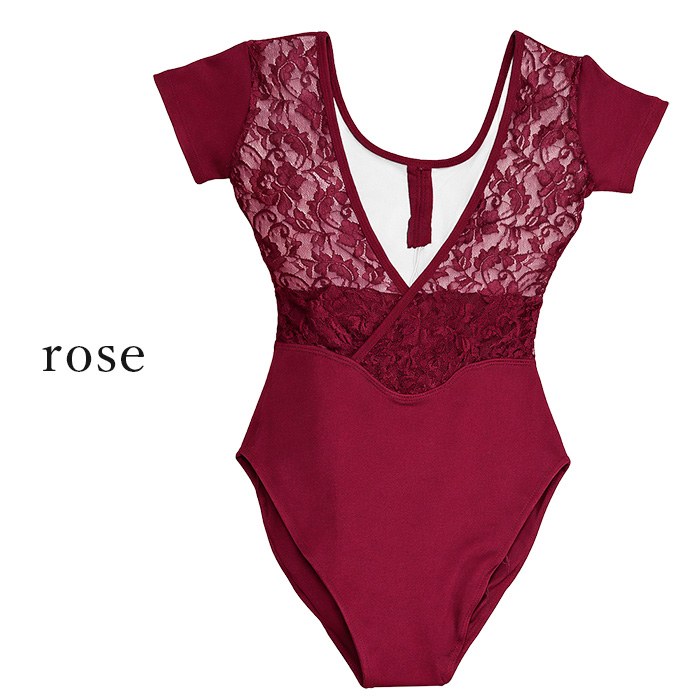 【送料無料】 綿混 大人用半袖バレエレオタード