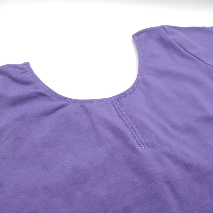 【送料無料】 綿混ストレッチ半袖バレエレオタード