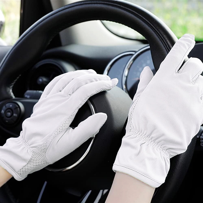 手首ちょっと上までの丈が嬉しい涼しいメッシュ手袋