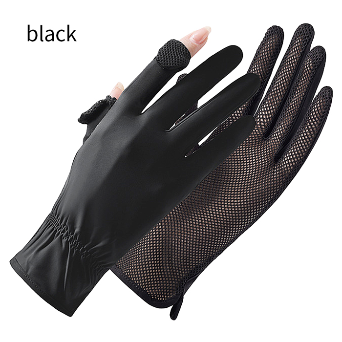 手首ちょっと上までの丈が嬉しい涼しいメッシュ手袋