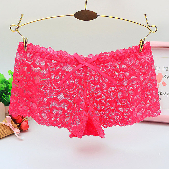【プチプラ】 総レースのレディースボックスショーツ