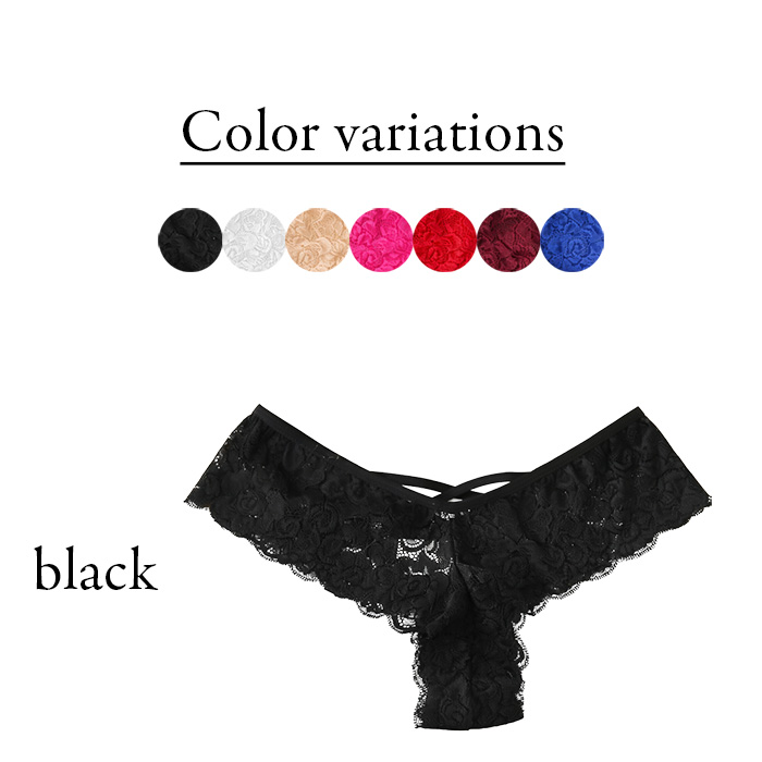 【プチプラ】 総レースのレディースブラジリアンショーツ
