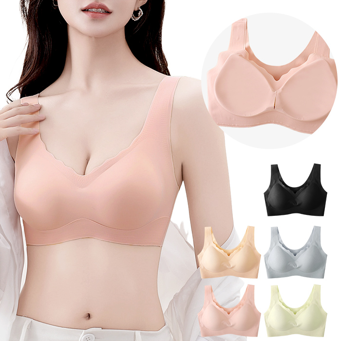 軽くてラクな着心地、素肌感覚のシームレスブラ