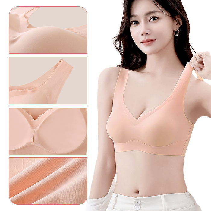 軽くてラクな着心地、素肌感覚のシームレスブラ
