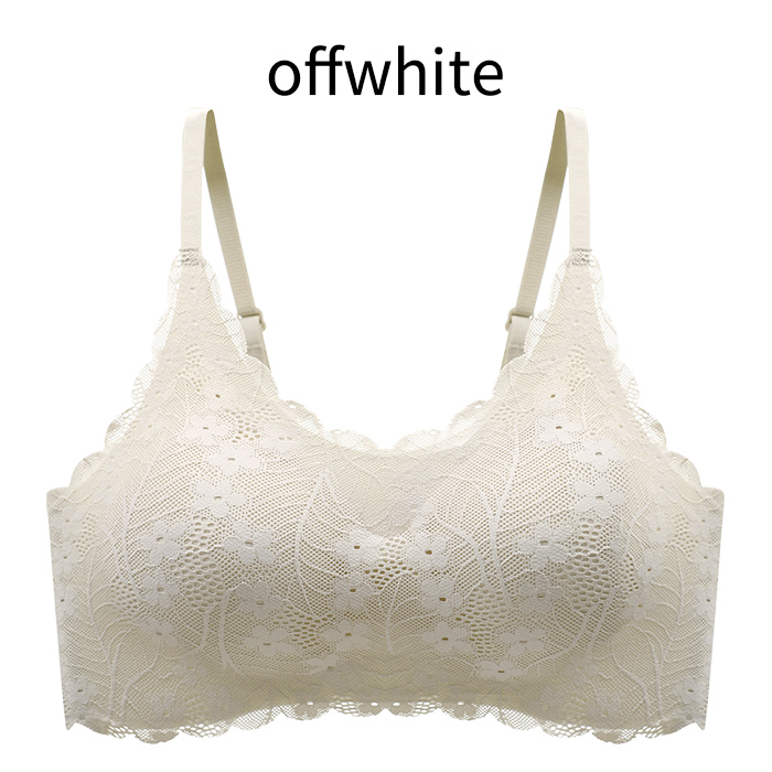 毎日着たくなる、花柄レース×シームレスブラ