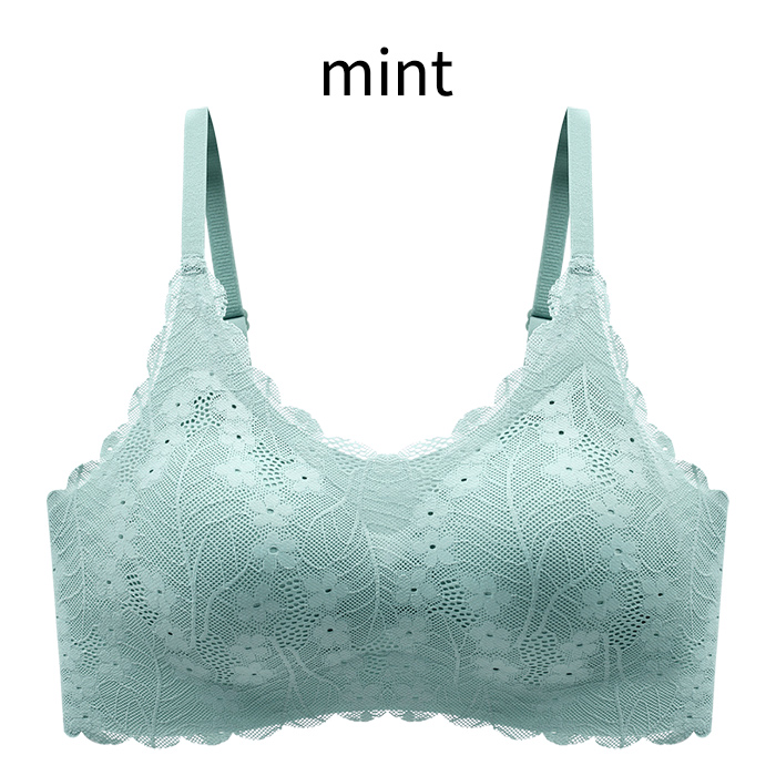 毎日着たくなる、花柄レース×シームレスブラ