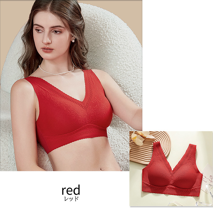 毎日着たくなる、花柄×シームレスブラ