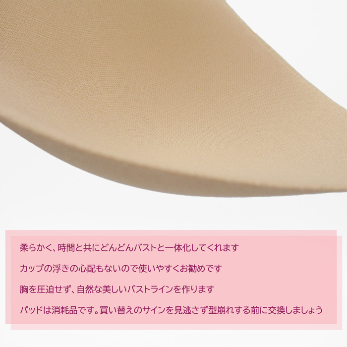 盛らない薄手のブラパッド 1セット