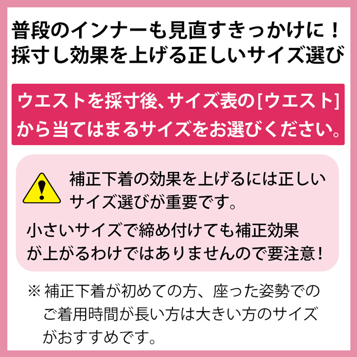 くびれを作るウエストニッパー 