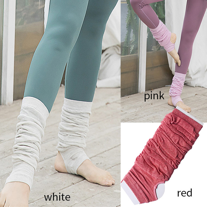 【送料無料】 踵穴付き 薄手で軽い綿混レッグウォーマー