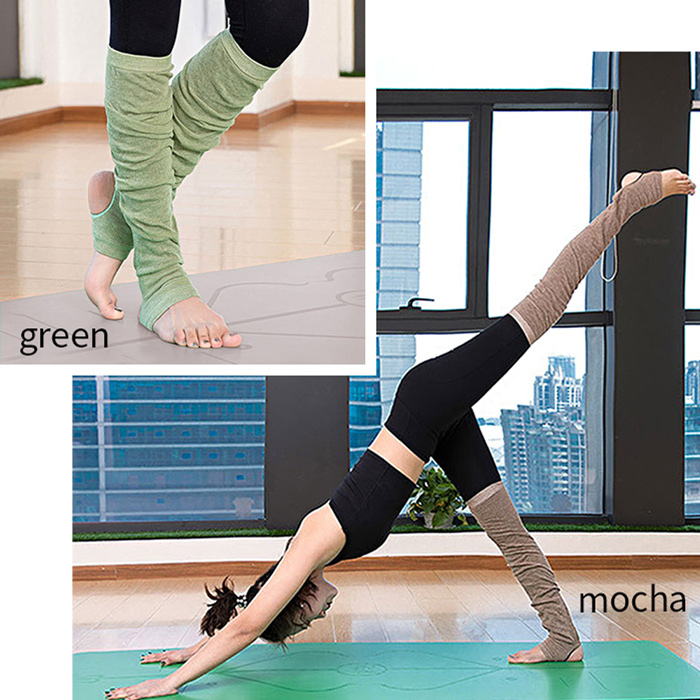 【送料無料】 踵穴付き 薄手で軽い綿混レッグウォーマー