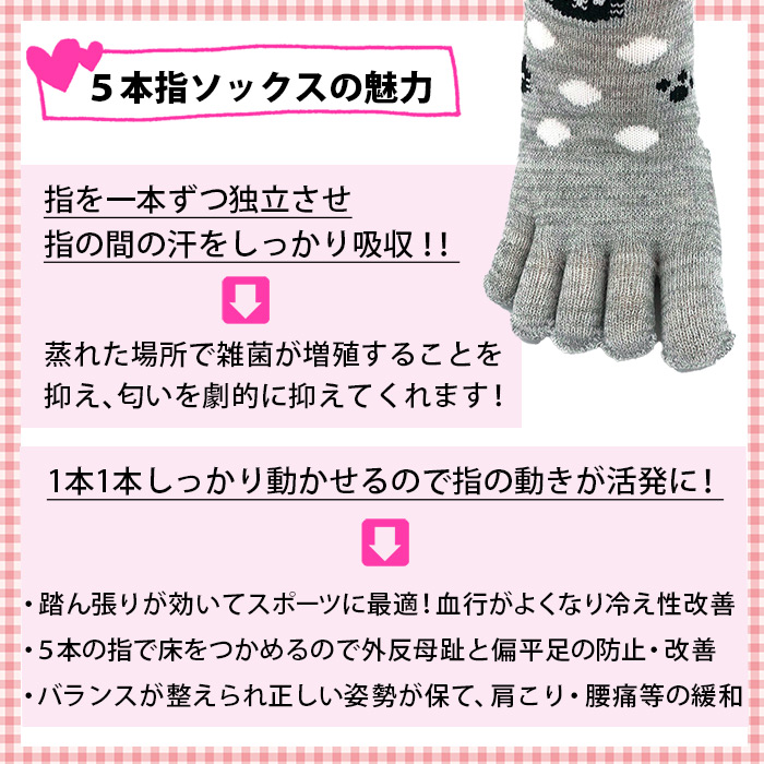 福袋お買い得５本指ソックス３足セット