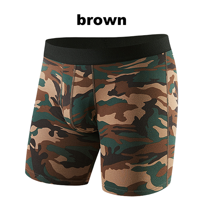 男らしさを引き立たせる 3部丈迷彩柄ボクサーパンツ