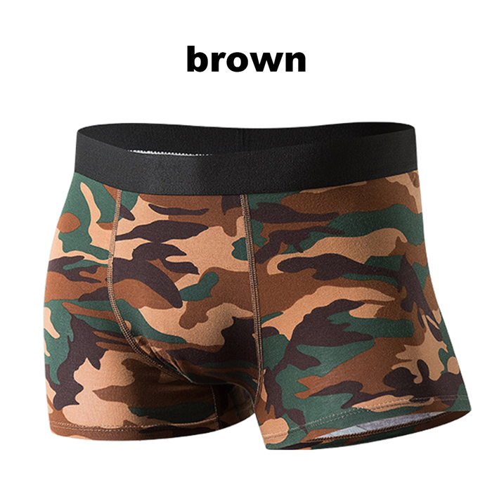 男らしさを引き立てる 迷彩柄ボクサーパンツ