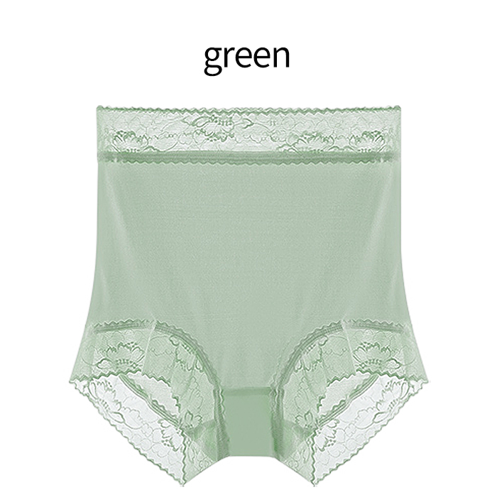 花柄レース×シルク100％ 1分丈レディースショーツ