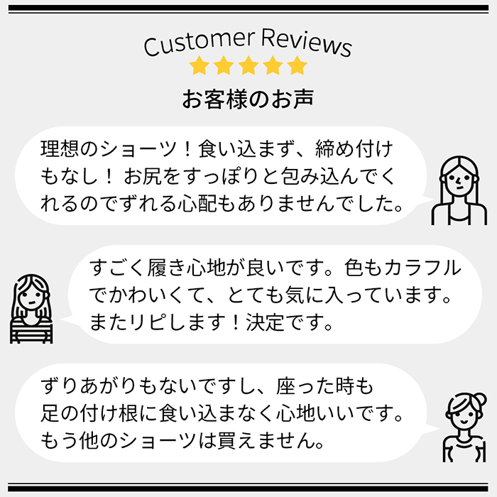 綿95% 締め付けない1部丈レディースショーツ