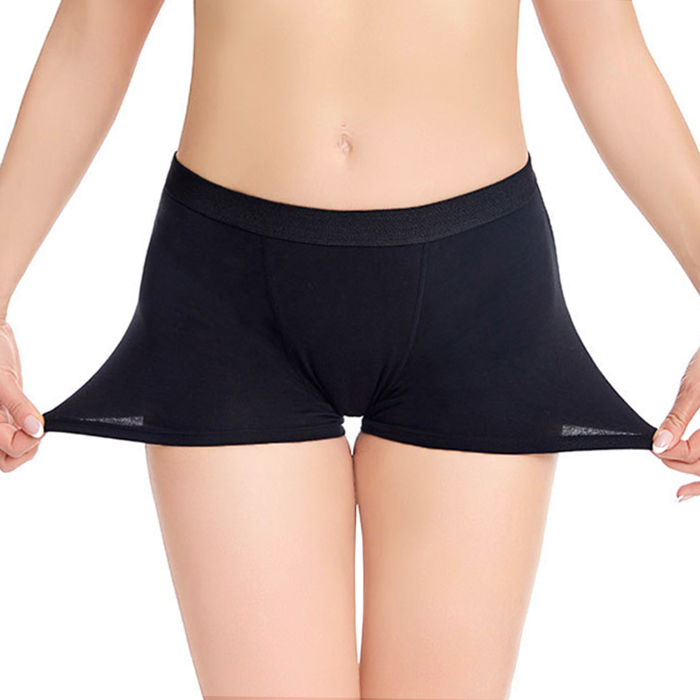 【送料無料】安心の多層構造！ボクサー型吸水サニタリーショーツ