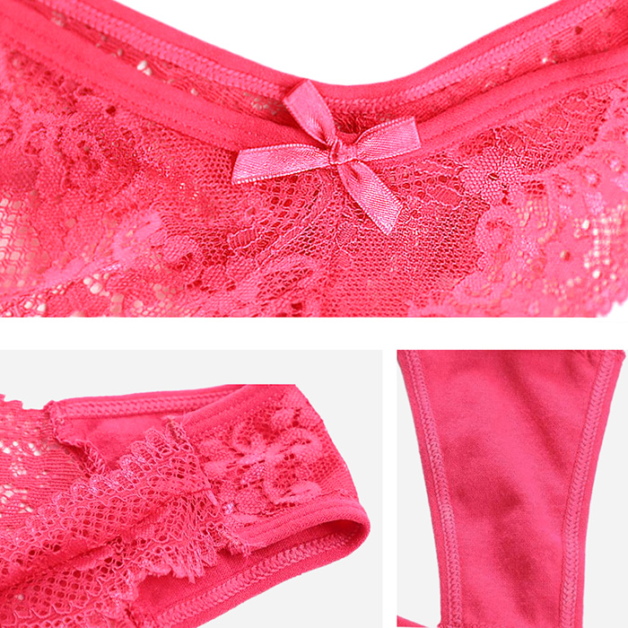 【プチプラ大特価】透ける花柄レースのレディースTバック