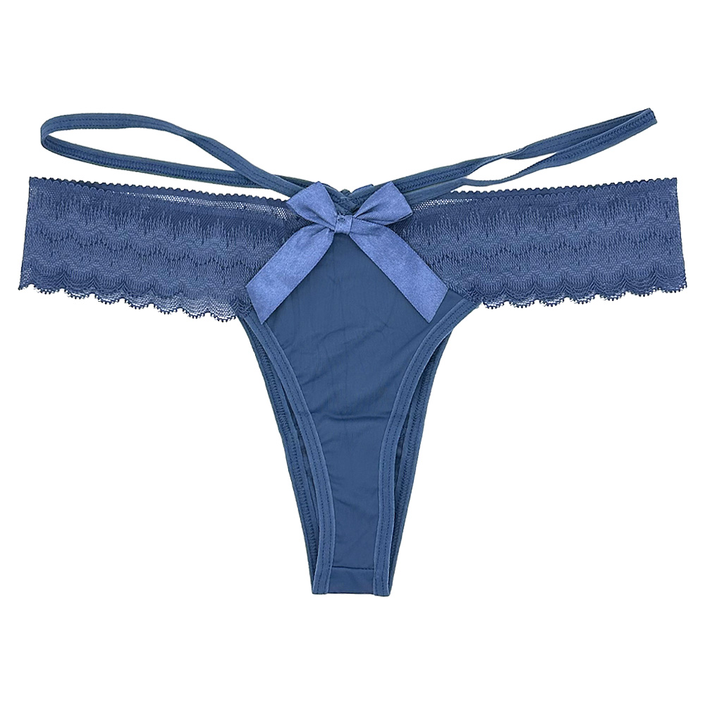 Tバック レディース バックリボン サイドストリング 腰ゴム紐 レース