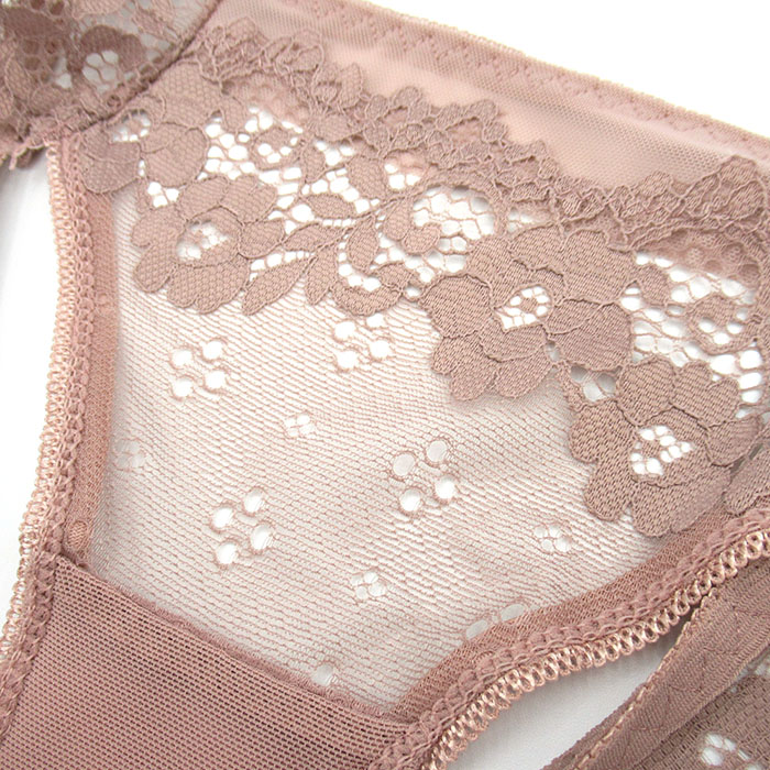 透ける総レースのブラジリアンショーツ