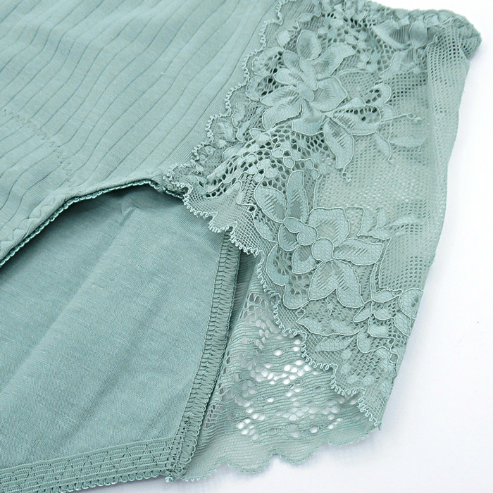 【送料無料】 サイドレースがかわいい 綿のサニタリーショーツ