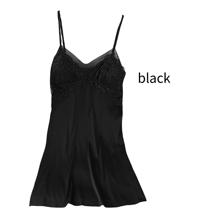 艶やかサテンと繊細レースが魅せる大人のスリップ