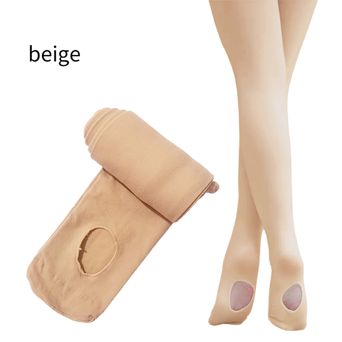 動きやすく快適。足裏に穴ありでケアや着脱が簡単タイツ