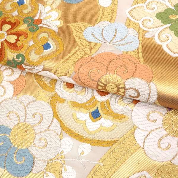 袋帯 金×白 振袖用 志都香 仕立て付き 成人式 帯 正絹 新品 購入 販売 