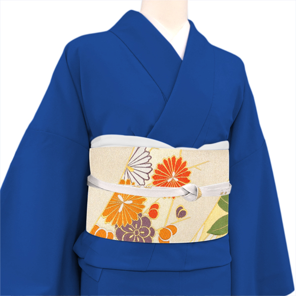 袋帯　正絹　振袖用　イエロー　ブルーグレー　桜 楽天市場】≪15%OFF/サマーセール≫廣部商事 振袖用 袋帯 金