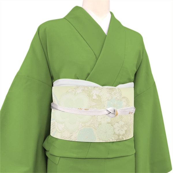 15%分クーポンあり 樹織物 振袖用袋帯 ベージュ 金 仕立て上がり