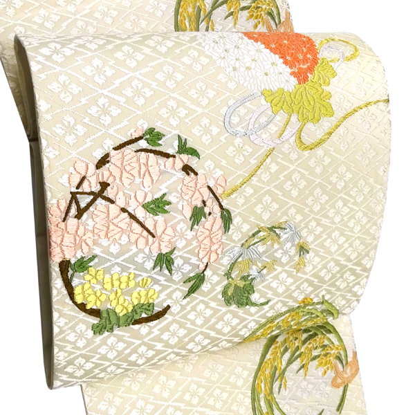 皇室御用達 山口美術織物 唐織 袋帯