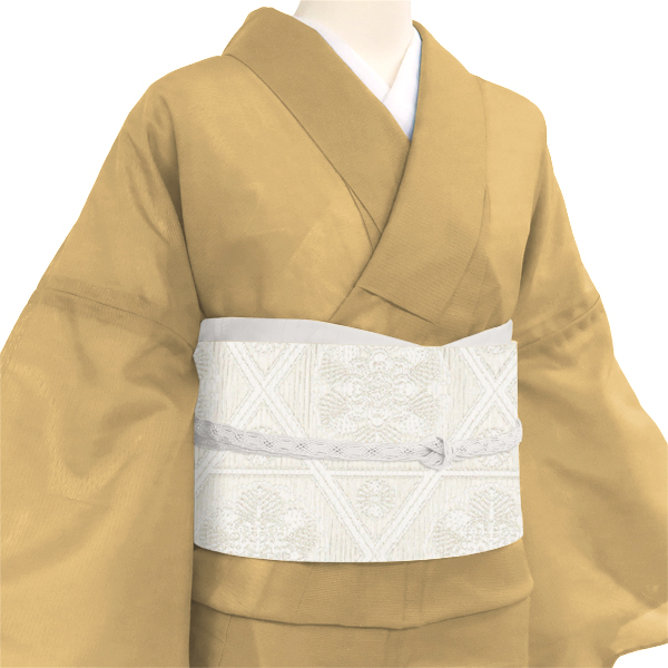 絽袋帯　夏袋帯　夏用　新品　仕立て上がり　白　襷柄　佐々木染織　絹　西陣織 絽袋帯 白 仕立て上がり 佐々木染織 フォーマル 夏袋帯 夏用