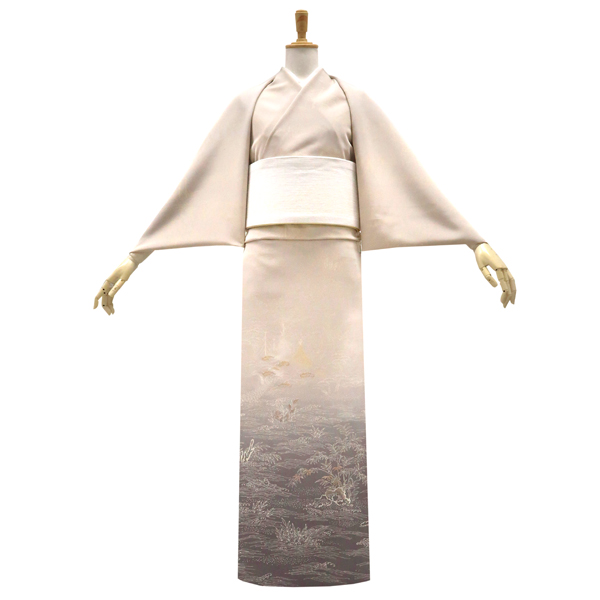15%OFFセール 付下訪問着 ベージュ 一富司 仕立て付き 販売 京 15%OFFセール 付下訪問着 ベージュ 一富司 仕立て付き 販売 京