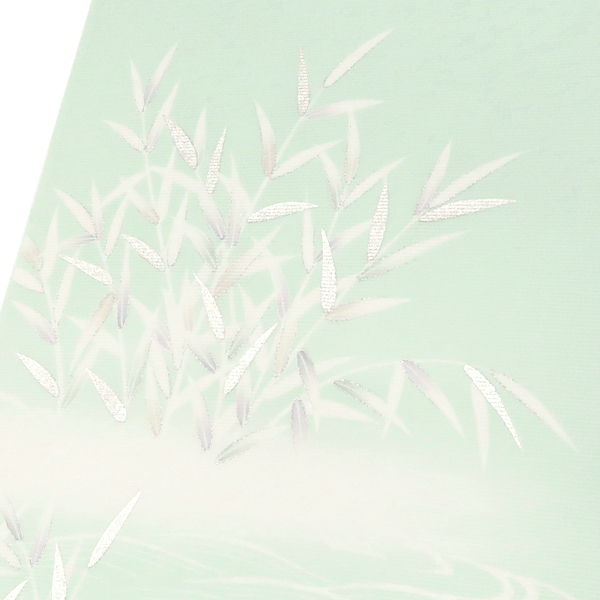 15%OFFセール 絽夏付下訪問着 黄緑 十日町老舗染元 仕立て付き 新品